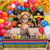 97 piezas de decoraciones mexicanas para fiestas de cumpleaños para niños, niñas y adultos, kit de guirnalda de arco de globos,