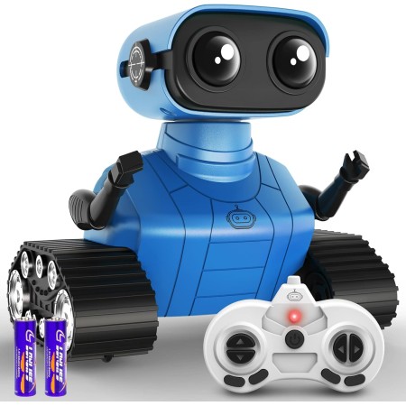 Hamourd Juguetes robóticos - Juguetes para niños, robots RC recargables, juguete de control remoto con demostración automática,