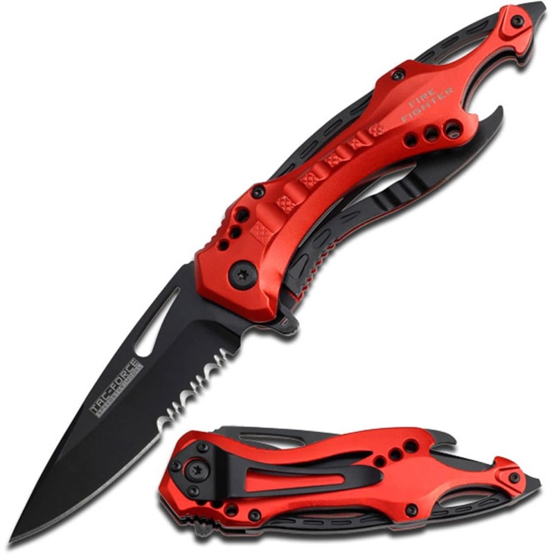 Tac Force- TF-705 Series - Bottle Opener, Glass Punch and Pocket Clip, Tactical, EDC, Rescue