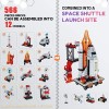 Transbordador espacial de juguetes para niños de 6, 7, 8, 9, 10, 11, 12 años, kit de construcción aeroespacial STEM 12 en 1,