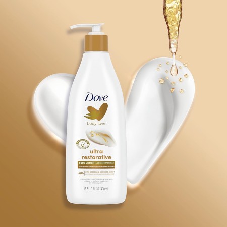 Dove Body Love - Loción corporal restauradora de cuidado paquete de 3 para piel seca recurrente que mejora visiblemente la piel