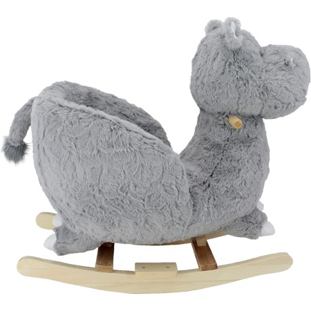 Soft Landing - Joyrides - Sit-in Children's Character Rocker - Hipopótamo