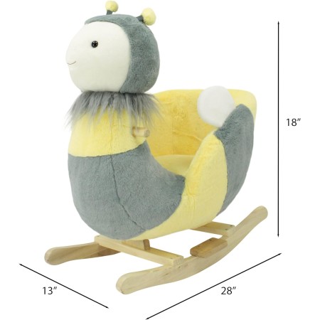 Soft Landing - Joyrides - Sit-in Children's Character Rocker - Hipopótamo