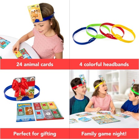 Juego de HedBanz, la edición puede variar, Original, Rojo