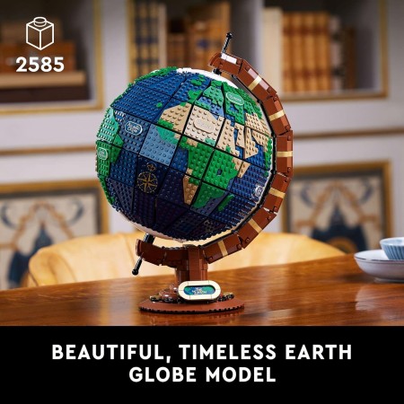 LEGO Ideas The Globe 21332 - Juego de construcción para adultos (2585 piezas)