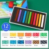 LOONENG Tiza pastel suave no tóxica, tiza suave para proyectos de manualidades, dibujo, mezcla, capas, sombreado, 36 colores