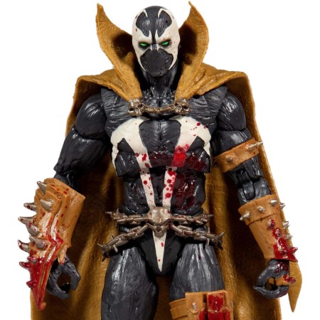 McFarlane Toys Mortal Kombat Spawn Bloody Classic - Figura de acción de 7 pulgadas con accesorios