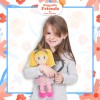 June Garden Bailarina Princesa Polina de 16 pulgadas – Muñeca suave de peluche – Traje rosa – Regalo para niñas pequeñas