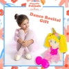 June Garden Bailarina Princesa Polina de 16 pulgadas – Muñeca suave de peluche – Traje rosa – Regalo para niñas pequeñas