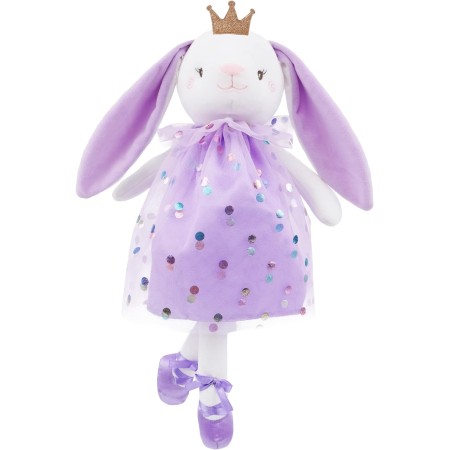 June Garden Bailarina Princesa Polina de 16 pulgadas – Muñeca suave de peluche – Traje rosa – Regalo para niñas pequeñas