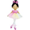 June Garden Bailarina Princesa Polina de 16 pulgadas – Muñeca suave de peluche – Traje rosa – Regalo para niñas pequeñas