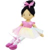 June Garden Bailarina Princesa Polina de 16 pulgadas – Muñeca suave de peluche – Traje rosa – Regalo para niñas pequeñas