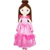 June Garden Bailarina Princesa Polina de 16 pulgadas – Muñeca suave de peluche – Traje rosa – Regalo para niñas pequeñas