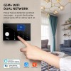 Kit de 17 piezas WiFi y GSM, sistema de alarma inalámbrico de seguridad para el hogar, sensores de entrada con sensor de