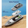 SYMA Barco a control remoto, 1: barco de policía simulado a escala 28 para piscinas y lagos, barcos de control remoto de alta