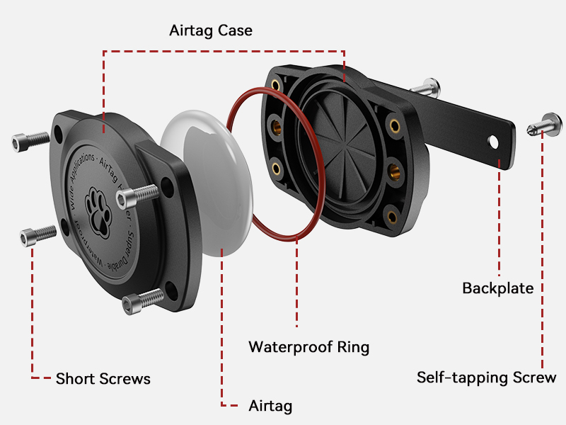 airtag dog collar holder